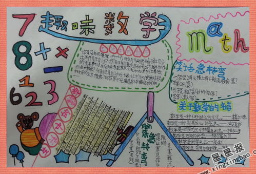 趣味数学手抄报图片4张