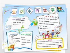 word电子小报生活中的数学学科小报图片模板worddoc设计图下载数学手抄报大全编号18342588