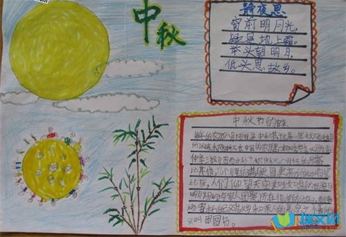 快乐的中秋节手抄报