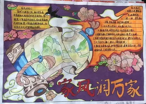 关于襄伴童行家风润万家手抄报征集展示一