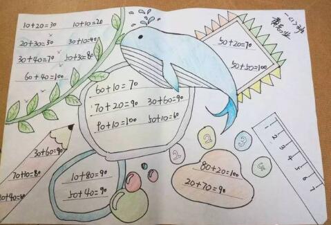 一年级数学下册手抄报