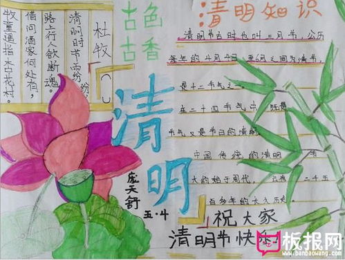 清明节手抄报,清明知识