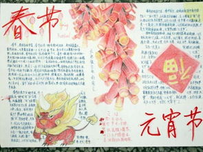 关于春节风俗的手抄报一张