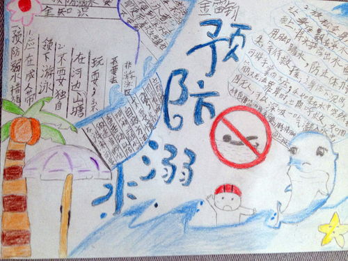 预防溺水手抄报图片