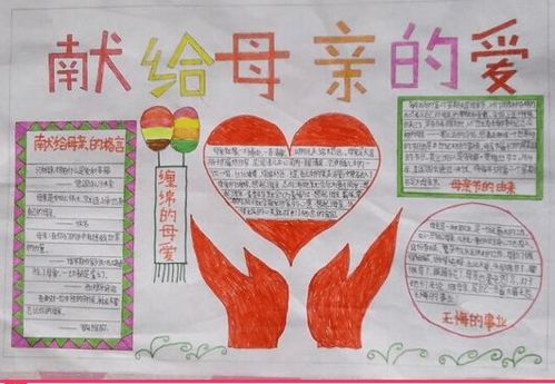 2017年小学生母亲节手抄报感恩节手抄报图片展