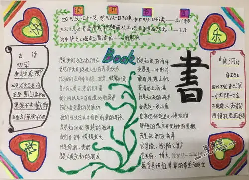 一年级快乐读书手抄报图片资料