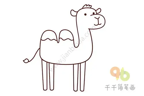 骆驼简笔画图片教程