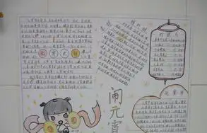元宵节手抄报版面设计图大全