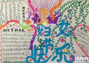 2017年三八妇女节手抄报,妇女节快乐