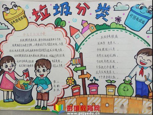502微课垃圾分类手抄报合集