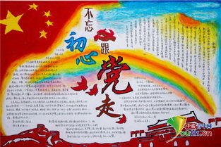 西北工业大学青年学子百份手抄报写意十九大精神