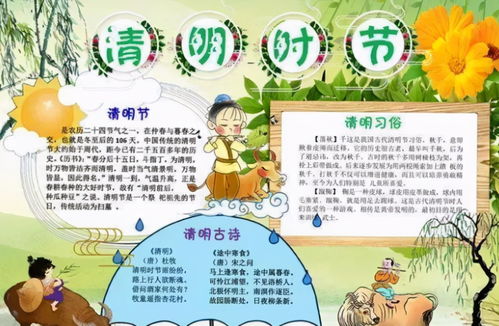 小学生清明节手抄报走红,画风秀丽宛如春天,老师看后深陷其中