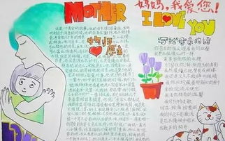 2019母亲节手抄报贺卡,送给妈妈和孩子祝妈妈们永远美丽