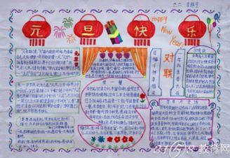 元旦节的来源元旦节手抄报资料大全