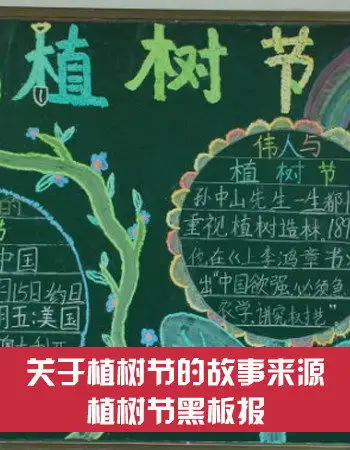 植树节黑板报内容植树节黑板报图片