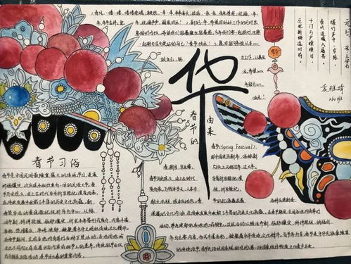 常德市二中我们的节日春节元宵节手抄报优秀作品展