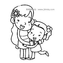 两张漂亮的母亲节节日简笔画