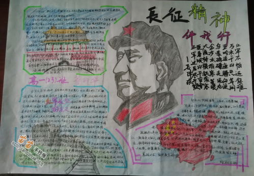 长征精神伴我行手抄报图片内容