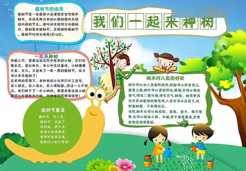 植树节手抄报闪亮登场,喜欢的速度保存