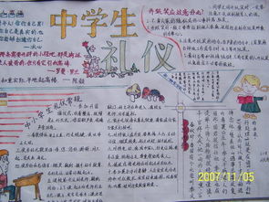 关于文明礼仪手抄报合适的插图,最好是黑白的,铅笔画的.