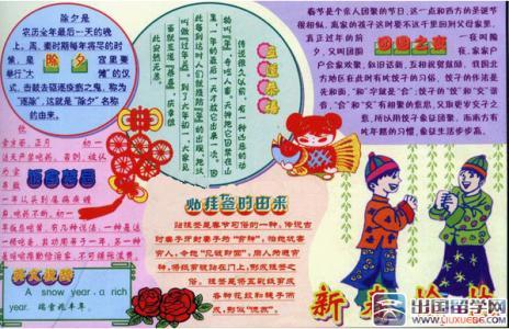 春节手抄报图片大全图片