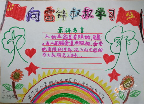向雷锋叔叔学习手抄报图片大全内容
