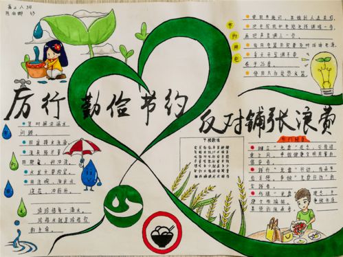 丹青绘勤俭妙笔赞节约两英中学举办厉行勤俭节约,反对铺张浪费主题手抄报比赛活动