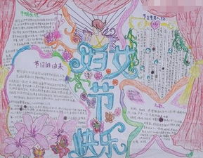 小学生三八妇女节手抄报图片参考