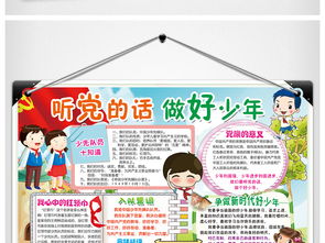 听党的话做好少年小报少先队手抄报电子小报图片素材psd模板下载78.70mb校园安全手抄报大全安全手抄报