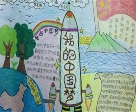 我的中国梦手抄报青春有梦