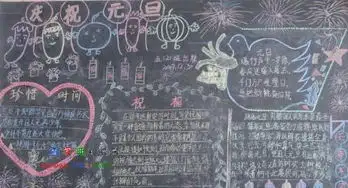 2019四年级元旦节黑板报大全