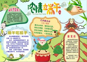 关于端午节的手抄报