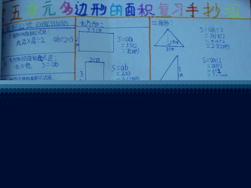 四年级下册认识多边形数学手抄报图片