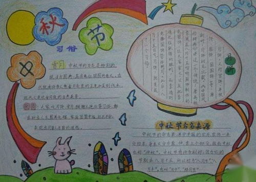 中秋主题手抄报怎么办版面要好画又好看,内容字多字少看年级