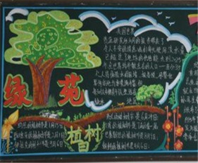 植树节黑板报又到植树节