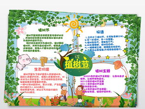 312植树节小报电子小报手抄报宣传海报模板图片设计素材高清psd下载56.98mb学校展板大全