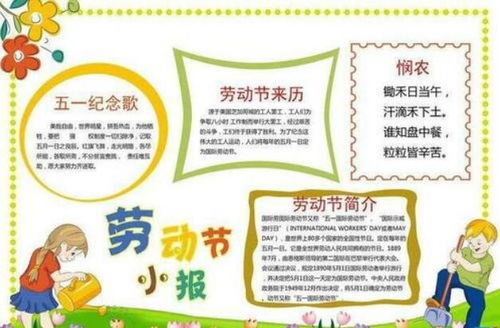 2020小学五一手抄报大全小学一年级劳动节手抄报图片