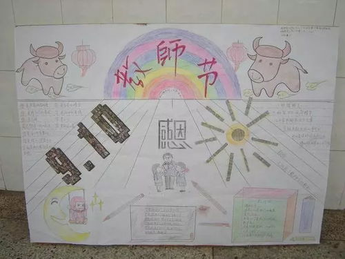 教师节感恩老师主题手抄报教师节手抄报素材,快收藏吧