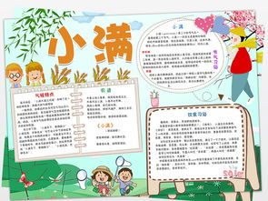 小满小报二十四节气手抄报传统节日电子小报图片素材worddoc模板下载14.44mb语文手抄报大全学科手抄报