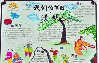 清明节手抄报图片大全简单又漂亮