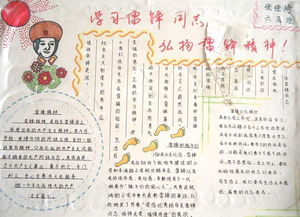 学雷锋手抄报简单图片