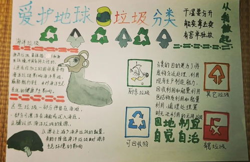 垃圾分类围观顺义学生笔下的创意手抄报二