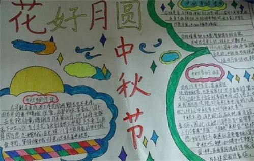 2019中秋节手抄报简单漂亮中秋节手抄报图片大全