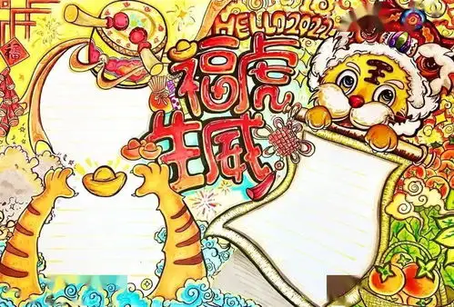 2022虎年春节手抄报好词好句好段,孩子用得上赶快收藏...
