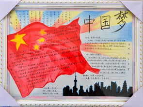 百年潮中国梦手抄报高清图片