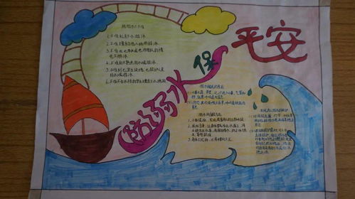 防疫不忘防溺水助力创城我先行桂林市穿山小学小学开展防溺水主题手抄报活动