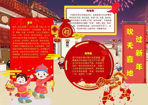 春节超实用手抄报,收藏给孩子用
