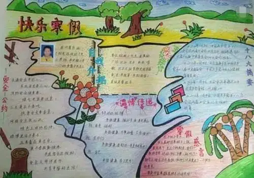 这份新年手抄报模板大全,孩子寒假一定用得上建议收藏