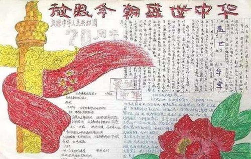 2020年国庆节爱国主题手抄报儿童画集锦,最全最新,创意满满