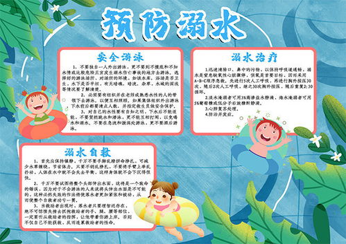 预防溺水安全宣传手抄报图片
